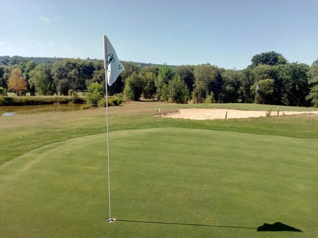 Green hoyo 12 Tambre Golf cerca de Santiago de Compostela