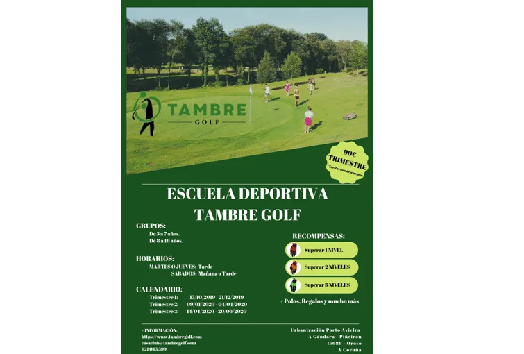 Folleto Escuela Deportiva Tambre Golf