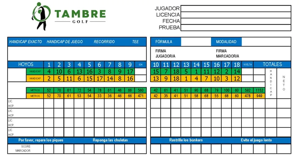 TAMBRE GOLF