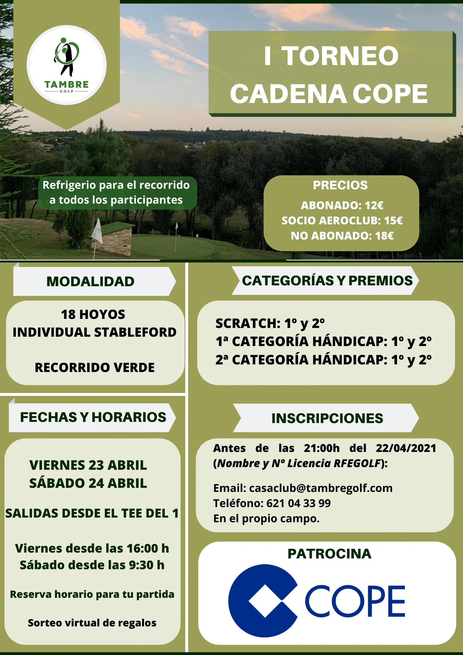 Torneo Cadena Cope 2021- Tambre Golf