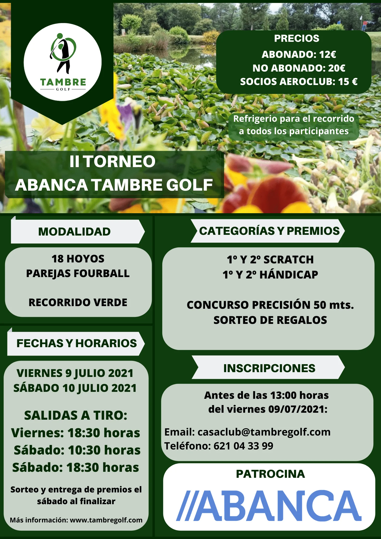 CARTEL II TORNEO ABANCA TAMBRE GOLF