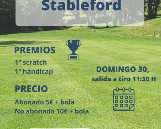 Pool Individual Stableford domingo 30 de junio