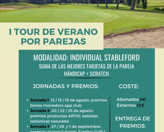 I TOUR DE VERANO POR PAREJAS DE PITCH & PUTT