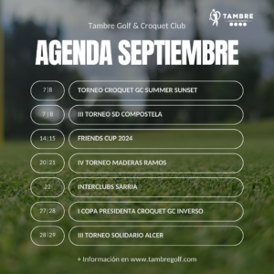 Agenda septiembre 2024