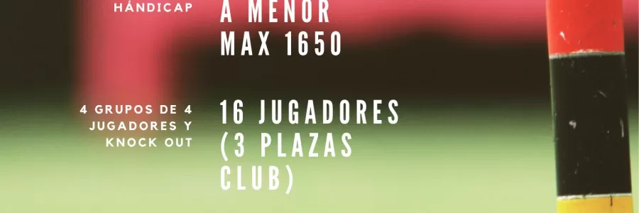 TORNEO CROQUET GC MÁXIMO 1650