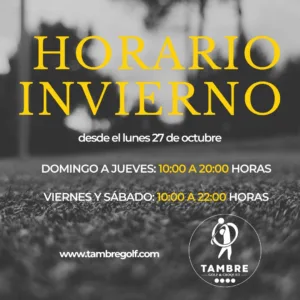 Horario invierno 2025/2026