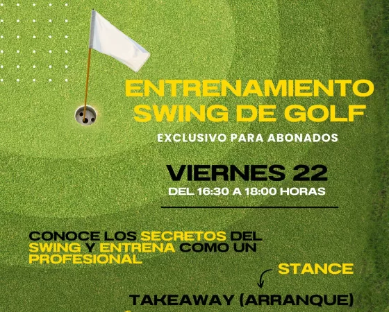 ENTRENAMIENTO SWING DE GOLF