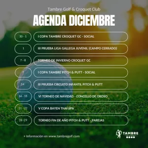 Diciembre 2024 Tambre Golf & Croquet