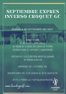 Septiembre Exprés Inverso Croquet GC