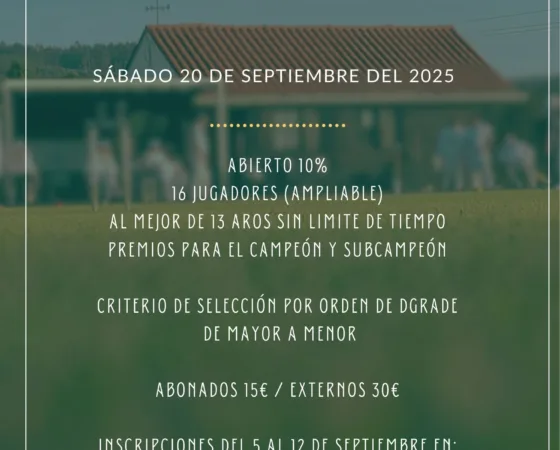 Septiembre Exprés Croquet GC