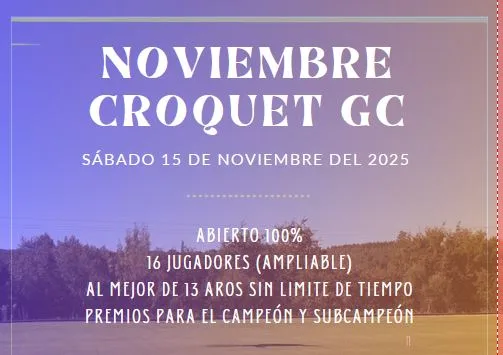 Noviembre Croquet GC