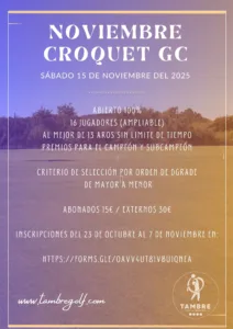 NOVIEMBRE Directo Croquet GC