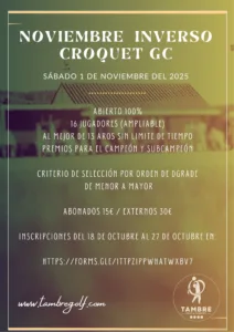 NOVIEMBRE Inverso Croquet GC