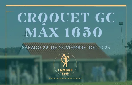 TORNEO MAX 1650 NOV. 25 CROQUET GC