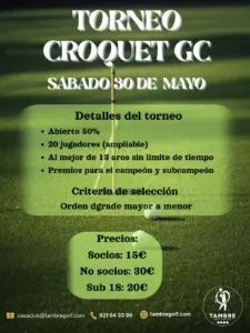 CROQUET DIRECTO 30 DE MAYO