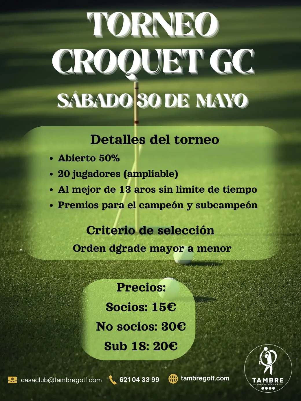 CROQUET DIRECTO 30 DE MAYO