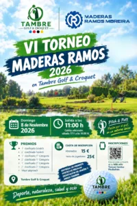 Cartel del VI Torneo Maderas Ramos 2026