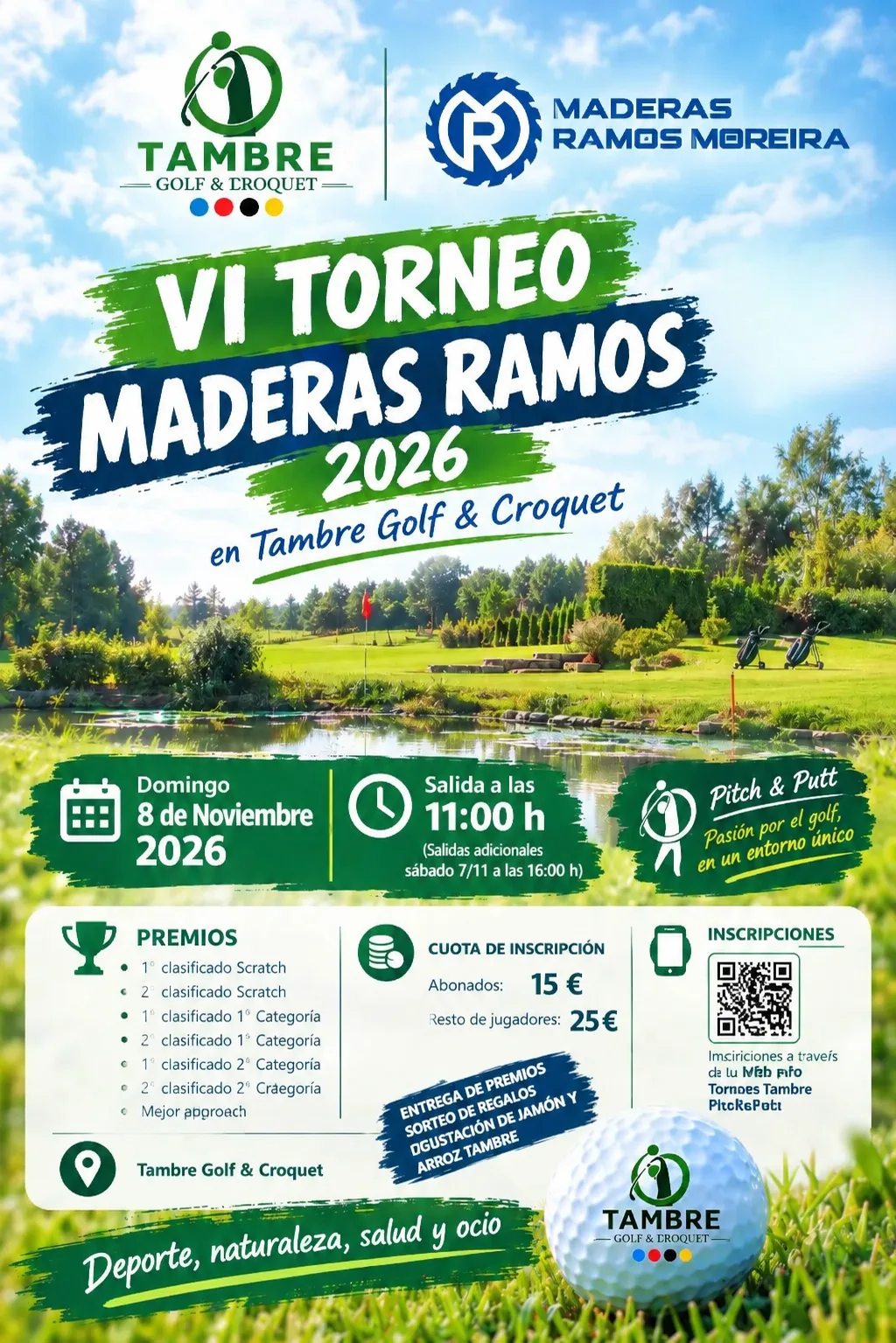 Cartel del VI Torneo Maderas Ramos 2026