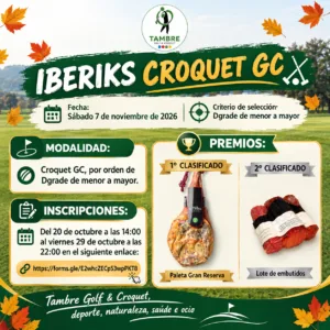 Cartel otoñal del torneo Iberiks Croquet GC