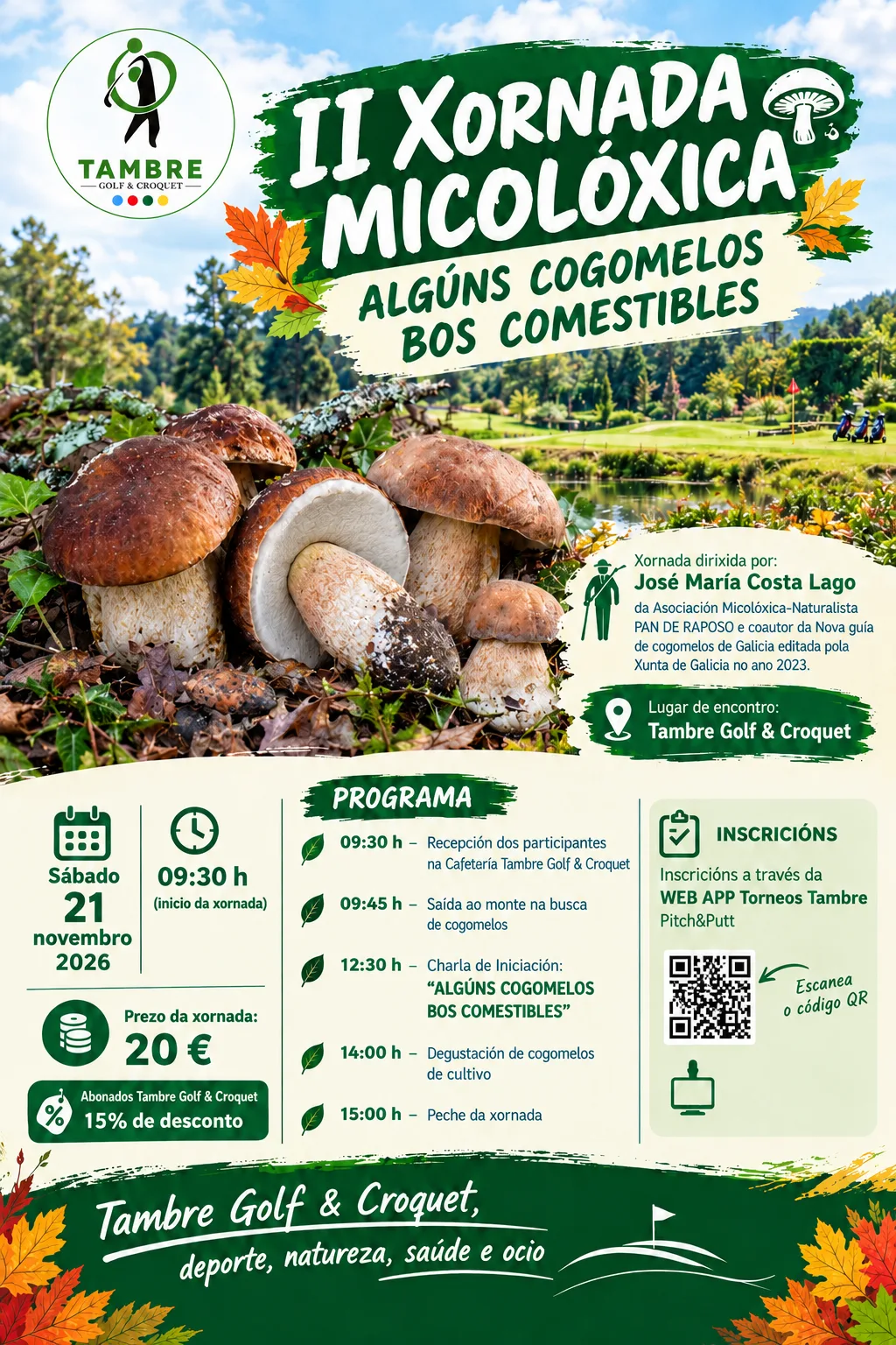 Xornada Micolóxica en Tambre Golf